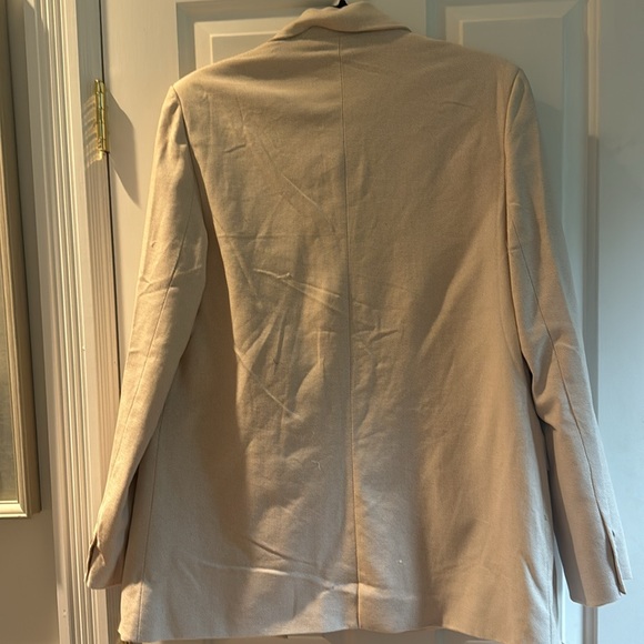 NWT WeWoreWhat Oversized Relaxed Tweed Blazer in Crème Brûlée size M - Picture 7 of 10